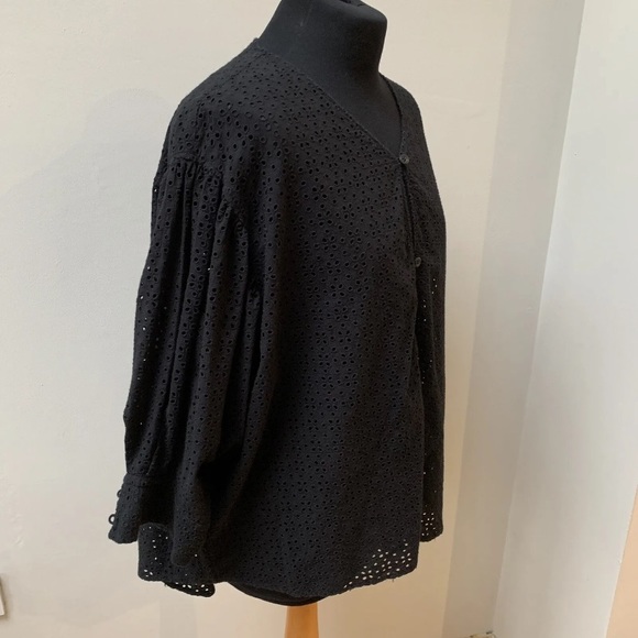 Arket oversized broderie blouse uk 10 - Picture 5 of 13